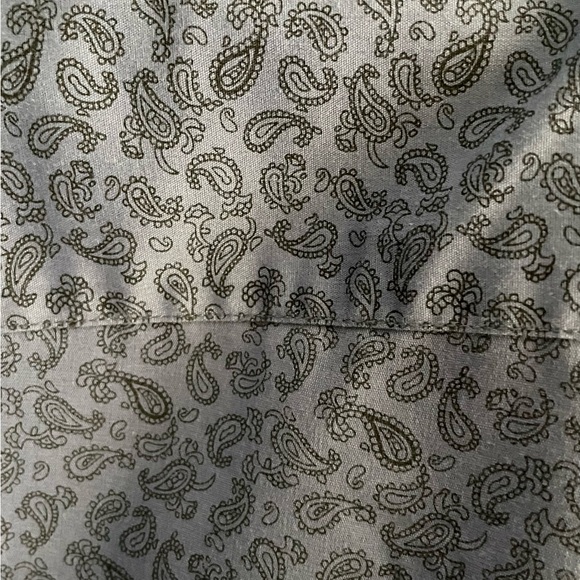 BUFFALO DAVID BITTON Dress Shirt Men’s Size L Slim Stretch Blue Paisley #511 - Picture 6 of 11